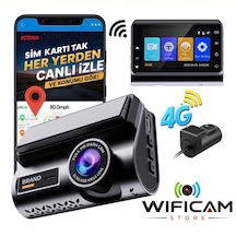 2k Çift Kameralı 4g Akıllı Araç Kamerası Gps Ve Konum Takip Özellikli
