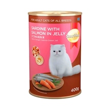 Smart Heart Kedi Konservesi Jöle İçinde Somon Ve Sardalyalı 400 Gr