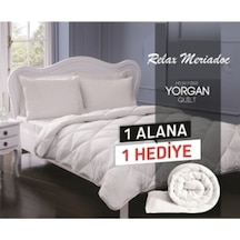2'Li Microfiber Çift Kişilik Yorgan Beyaz