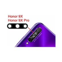 Huawei Uyumlu Honor 9X Pro Arka Kamera Camı Lensi (Çıtasız Cam)