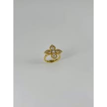 14 K Gold Kaplama Zirkon Taşlı Yüzük Çok Renkli 03992153