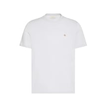 Calvin Klein Ss Badge 30s Jersey Erkek Tişört Beyaz