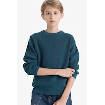 Defacto Erkek Çocuk Bisiklet Yaka Triko Kazak F0959a825wnın250 Indigo