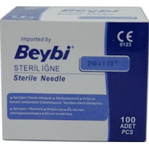 Beybi 21G Yeşil İğne Ucu 2 x 100 Adet