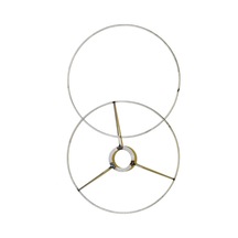 Tr 1 Çift Abajur Teli 30 Cm Boyasız Metal, Paslanmaz Çerçeve Seti Makrome Avize, Abajur Başlığı Ve T Genel
