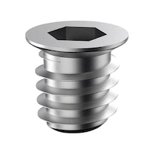 50 Adet Metal Düz Dişli Dübel Ahşap Dübeli M6 8x13 Diş Çinko Mobilya Bağlantı Ünite Birleştirme
