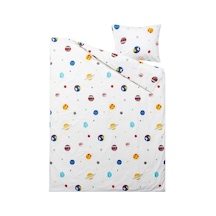 Ikea Aftonsparv Tek Kişilik Nevresim Takımı 150 X 200 Cm Beyaz - Sarı - Kırmızı Çok Renkli