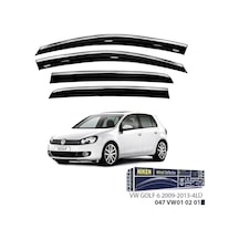 Niken Vw Golf 6 2009-2013 Kromlu Cam Rüzgarlığı 4'lü - Ekolmaks