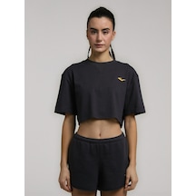 Everlast Ever Classics Wmn Comfort Füme Kadın Crop Tişört Füme