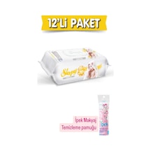 Sensitive Islak Havlu 12x90'lı 12 Paket 1080 Yaprak + İpek Makyaj Pamuğu