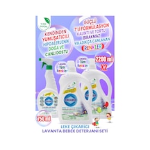 %100 Doğal Bitkisel Bebek Çamaşır Deterjanı Organik Lavanta Yağlı-leke Çıkarıcı Seti 2200 ML