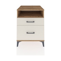 Kronos Komodin Tek Raflı 2 Çekmeceli 60x59x80 Çam-aytaşı Çam