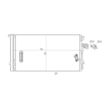 Klima Radyatoru-739x391x16 Vw Touareg 03-10 Audi Q7 07-15 Mga-82310