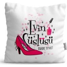 Kişiye Özel Evin Süslüsü Dekoratif Yastık - 1