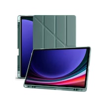 Galaxy X610 Tab S9 Fe Plus 12.4 Kılıf Kalemlikli Mars Tablet Kılıfı - Koyu Yeşil Diğer