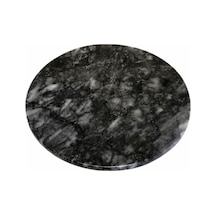 Lux & Marble Black Moon, Yuvarlak Siyah Mermer Sunumluk