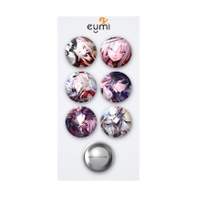 Honkai Star Rail Sparxie Oyun Ve Ashveil Oyun 6'lı Metal Rozet Seti 58mm İğneli Buton Çanta Yaka Rozeti Çok Renkli