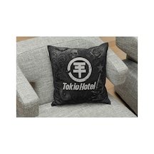Owl Bag Tokio Hotel Skull And Rose Desenli Tasarım Kare B0ş Yastık Kılıfı Çok Renkli