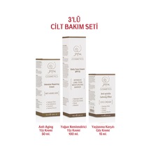 Jiyu Göz Kremi + Yaşlanma Karşıtı  Yüz Kremi + Yoğun Nemlendirme Yüz Kremi 3'lü Cilt Bakım Seti