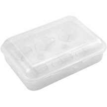 Suntek Sızdırmaz Yumurta Saklama Kutusu 6-ızgara-7,9x5,8x6-inç Beyaz