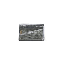Gri 2 Boy D.dörtgen Bambu Kenar Organizer Sepet Ahşap Altlık - Bezli 25x14-28x18cm 4887 Renkli