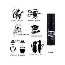 Sanatsal Modeller Spray Tattoo Geçici Dövme Seti Dark Sprey