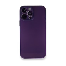 Apple Uyumlu iPhone 14 Pro Max Uyumlu Kılıf Pp Ultra İnce Kapak - Mor