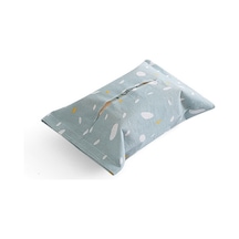 Mavi-sevimli Karikatür Doku Kutusu Peçete Saklama Kutusu Pamuk Keten Saklama Çantası Ev Dekorasyonu Oturma Odası Saklama Kutusu