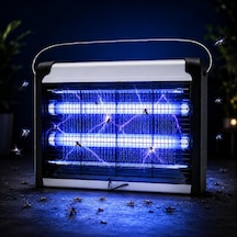 Elektrikli Sivrisinek Öldürücü Lamba 20w, 2x10w Uv Işıklı Uçan Haşere Tuzağı, Sessiz Çalışma, Askılı Ve Masaüstü Kullanım, 220-240v, Ip20 İç Mekan Kullanımı 20w Kf-6020