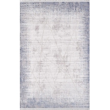 Artemis Halı Romantik 02433b Gri Mavi Eskitme Desen Halı
