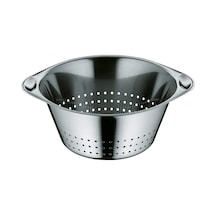 Gourmet Paslanmaz Çelik Süzgeç, 24 Cm, Geniş Delikli Makarna Süzgeci, Cromargan Yüksek Kaliteli Paslanmaz Çelik, Bulaşık Makinesinde Yıkanabilir