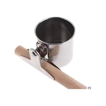 Shineyee Kuş Su Besleyici Klipsli Kuş Besleyici Paslanmaz Çelik Su Bardakları Kelepçeli-11