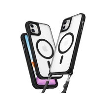 Durukar Apple, Uyumlu iPhone 12 Kılıf Enka Magsafe Silikon Kılıf - Siyah