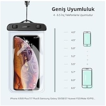 Su Geçirmez Telefon Kılıfı Şeffaf -