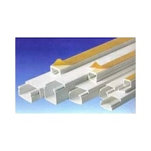 12x12 Yapışkanlı Kablo Kanalı 10 Adet 20 Metre Beyaz Dıştan Kapaklı Özellik