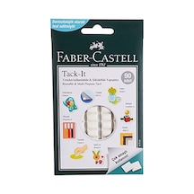 Faber-castell Tack-it Beyaz, 50 Gr, 90 Parça, Yeniden Kullanılabilir Hamur Yapıştırıcı, Sökülebilir Ve İz Bırakmaz