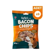 Reflex Plus Bacon Chips Çiğnemelik Jambon Dilimleri Köpek Ödül Maması 6 Adet 85 Gr