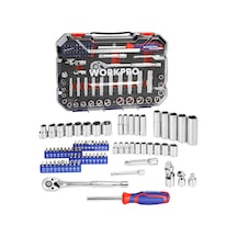 Workpro Wp202524 1/4' 3/8 Metrik 75 Parça Cr-v Profesyonel Lokma Takımı