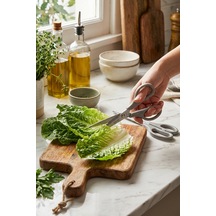 Makri Home 2'li Çok Amaçlı Makas Seti Küçük Boy Gri, 14.5 Cm