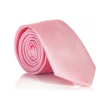 Gaffy Pembe Slim Fit Düz Renk Dokuma Kravat / DDK-18 Pembe