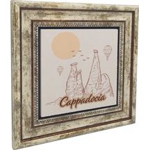 Kapadokya Baskılı Taş Tablo 25x25 730