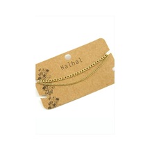 Çift Zincirli Lüks Çelik Halhal - Sarı 57180707