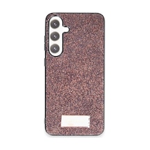 Galaxy A25 5g Bright Simli Kapak - Derin Mor