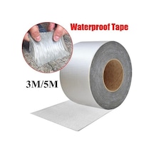 Pazly Yüksek Sıcaklık Dayanımı Su Geçirmez Bant Alüminyum Folyo Kalın Butil Yapışkan Bant Duvar Çatı Kanalı Onarım 3mx5cm