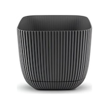 Omnipazar Krs-382 Dekoratif Plastik Mercan Kare Saksı 0.67 Litre No 2