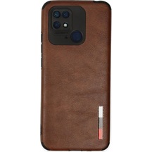 Redmi 10c Kılıf Loop Deri Silikon - Kahverengi Çok Renkli