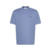 Calvin Klein Ss Easy Monogram Tee, C4ı Mavi Erkek T-shirt