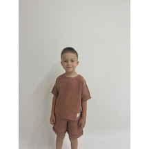 Oliven The Kid Oliventhekid Müslin Unisex Çocuk Takım Gül Kurusu Gülkurusu