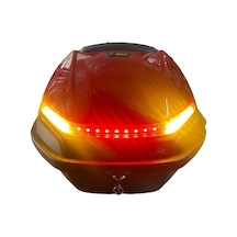 Motosiklet Arka Çanta 33lt Işıklı Stop , Sağ Sol Sinyal
