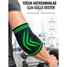 Elastik Kompresyon Dirsek Destekliği Spor Fitness Günlük Kullanım Dirseklik Siyah